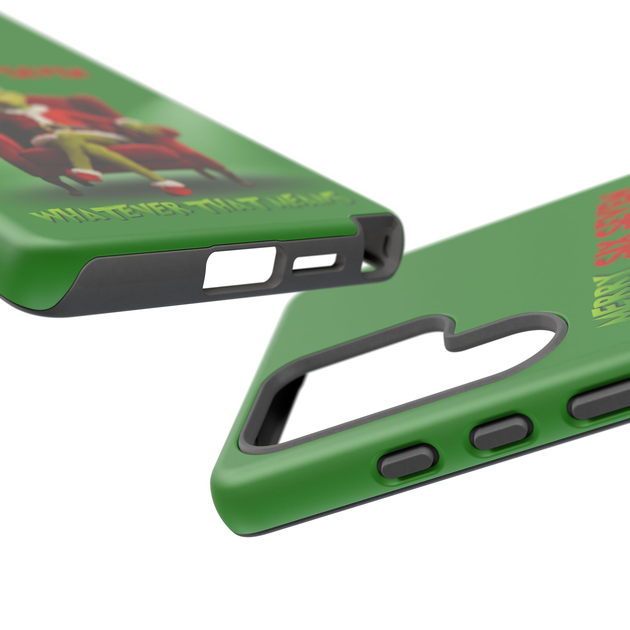Green Phone Case - The Grinch Six Seven Meme Tough Case