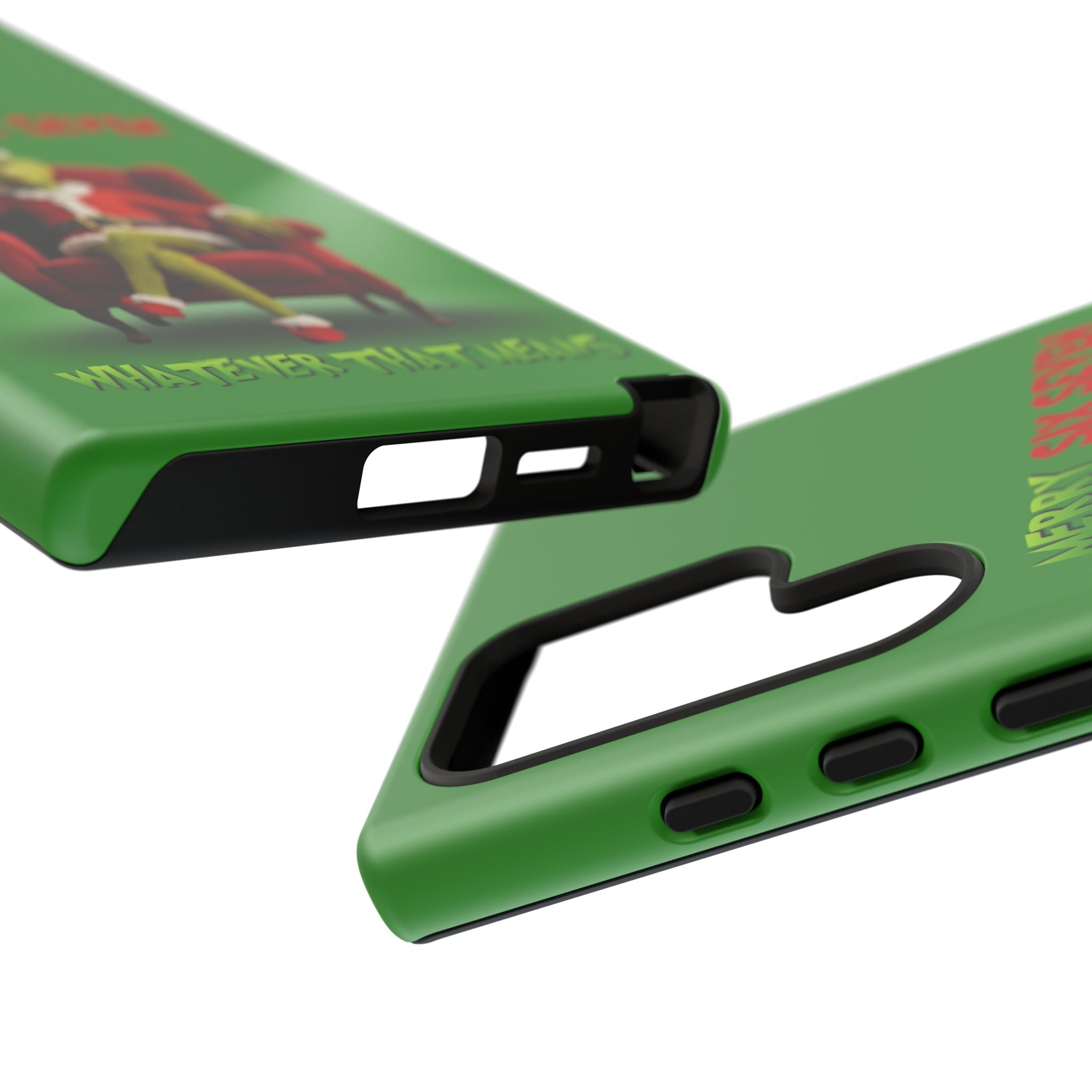 Green Phone Case - The Grinch Six Seven Meme Tough Case