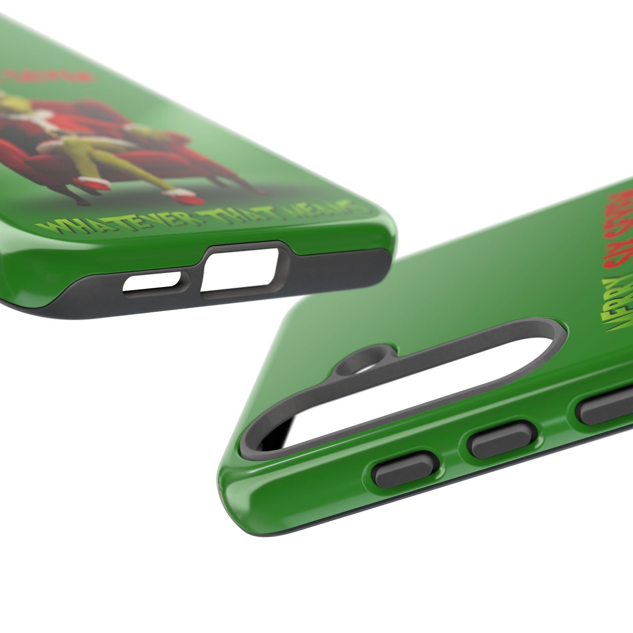 Green Phone Case - The Grinch Six Seven Meme Tough Case