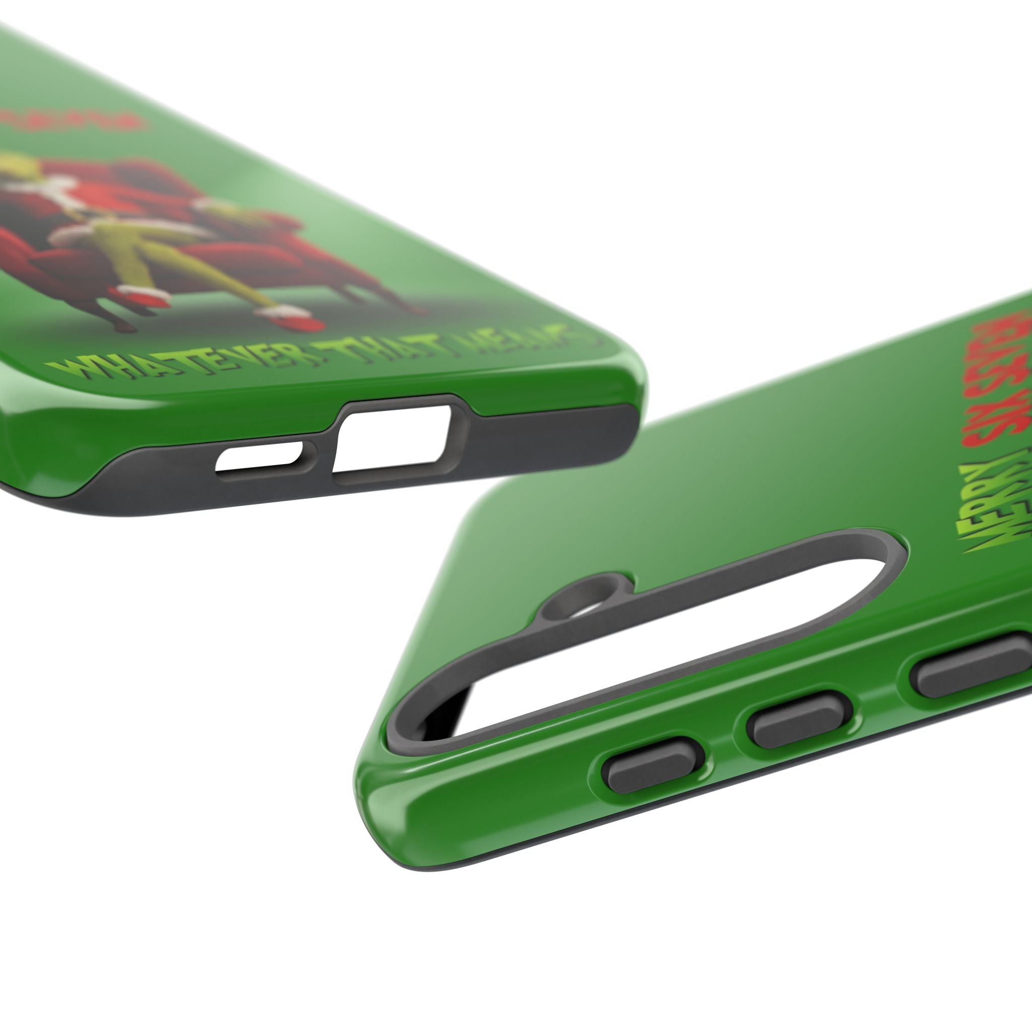 Green Phone Case - The Grinch Six Seven Meme Tough Case