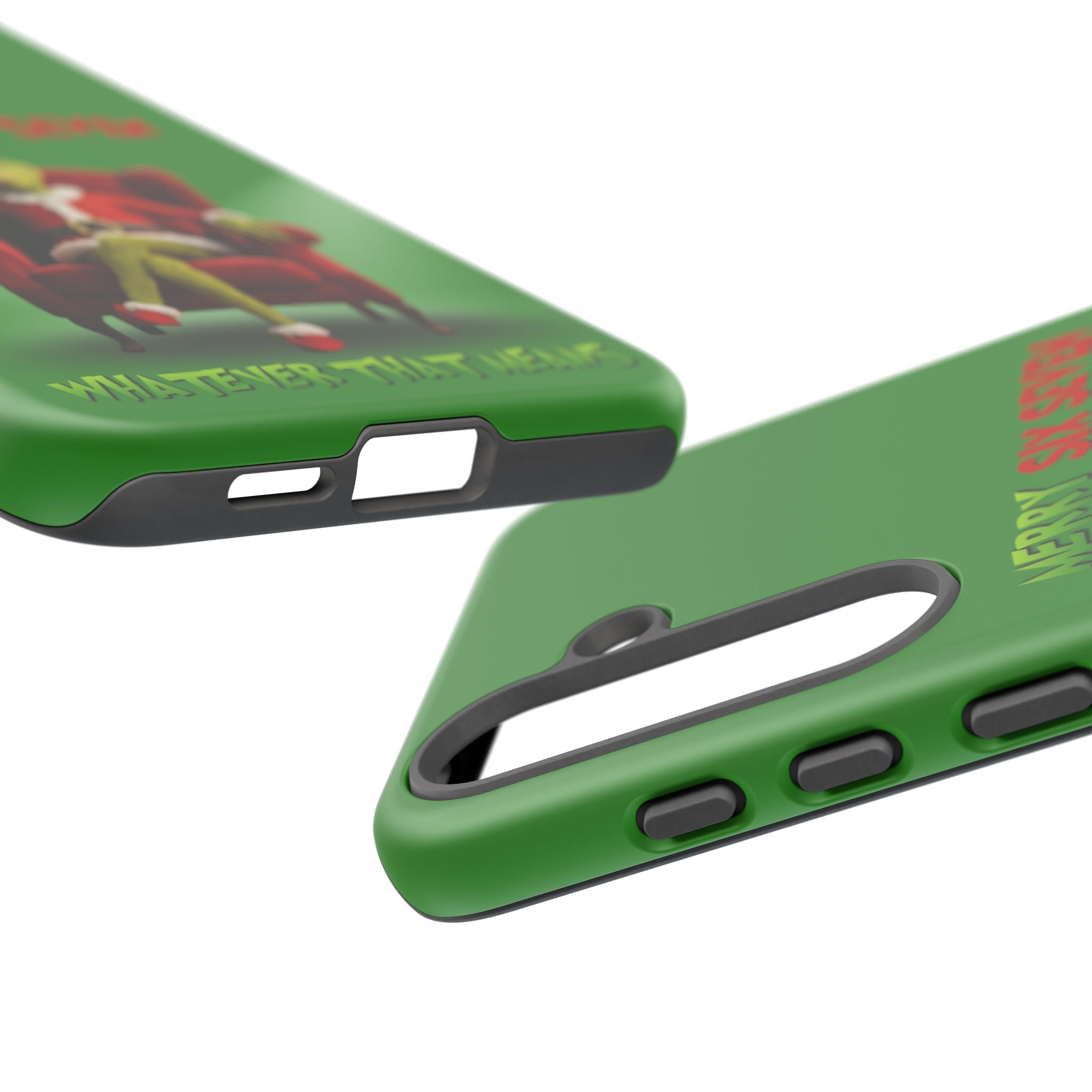 Green Phone Case - The Grinch Six Seven Meme Tough Case
