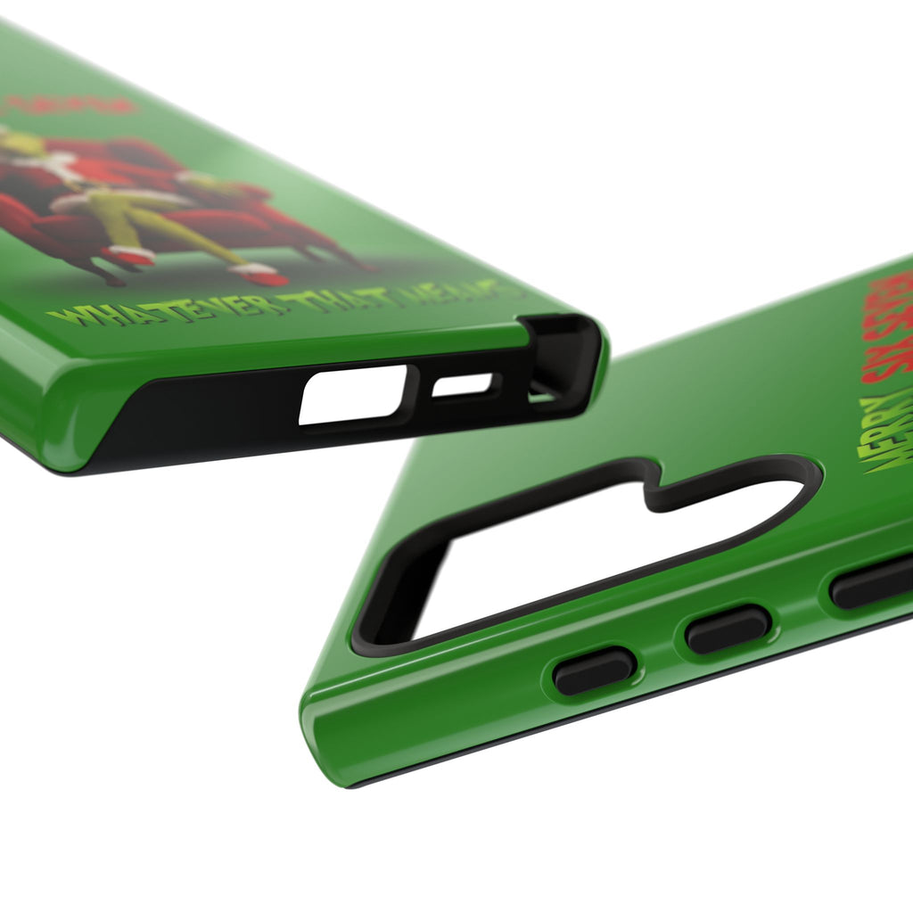 Green Phone Case - The Grinch Six Seven Meme Tough Case