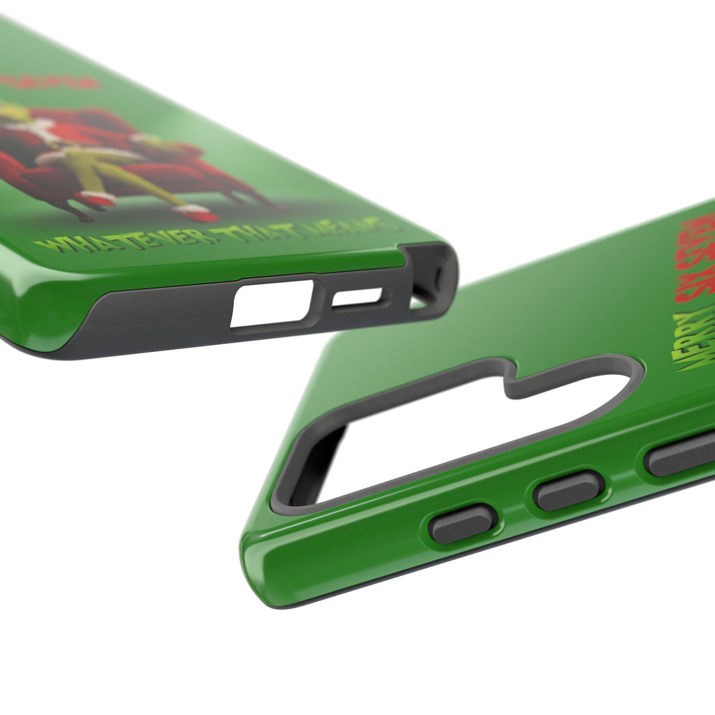 Green Phone Case - The Grinch Six Seven Meme Tough Case