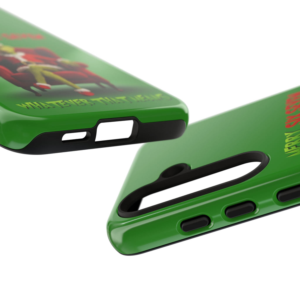 Green Phone Case - The Grinch Six Seven Meme Tough Case