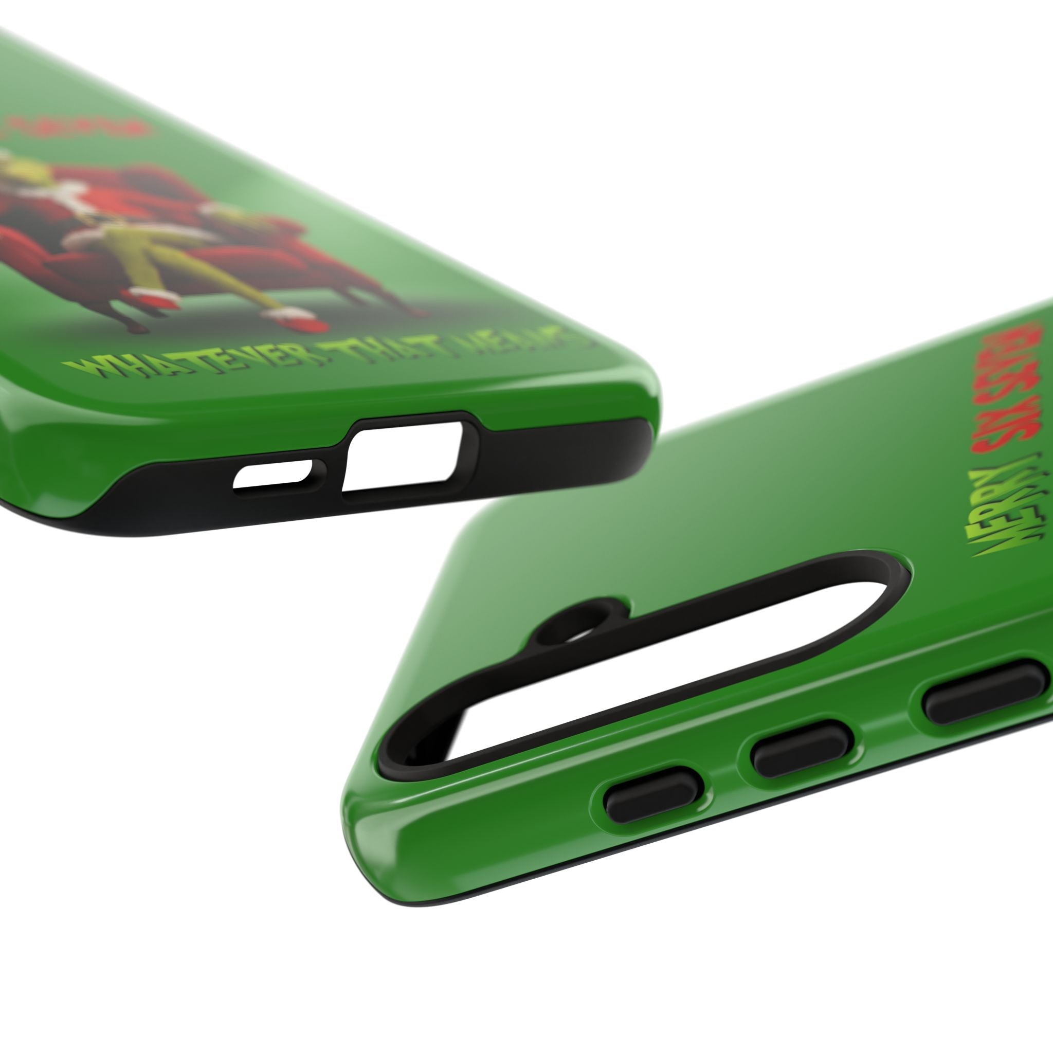 Green Phone Case - The Grinch Six Seven Meme Tough Case