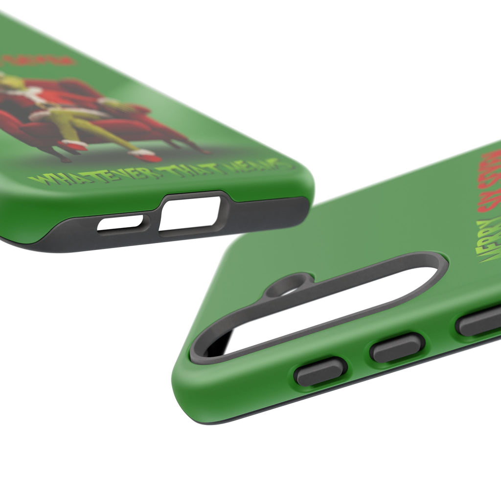 Green Phone Case - The Grinch Six Seven Meme Tough Case